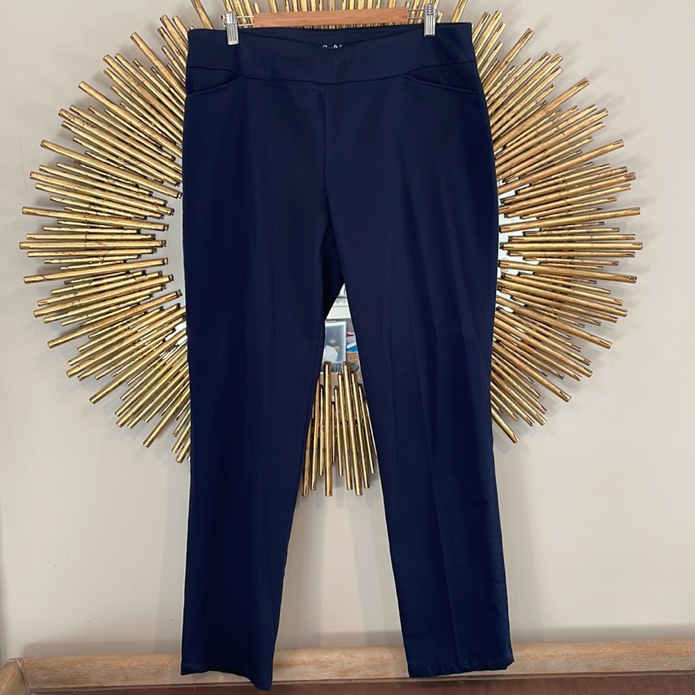 Croft & Barrow Navy Pull On Trouser Pants